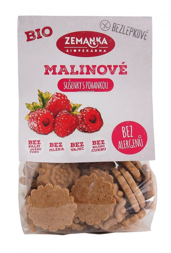 Bio pohankovo-malinové sušenky  BEZLEPKOVÉ