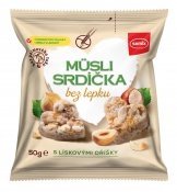Müsli srdíčka oříšková