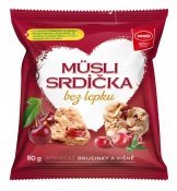 Müsli srdíčka s jablkem a chia semínky