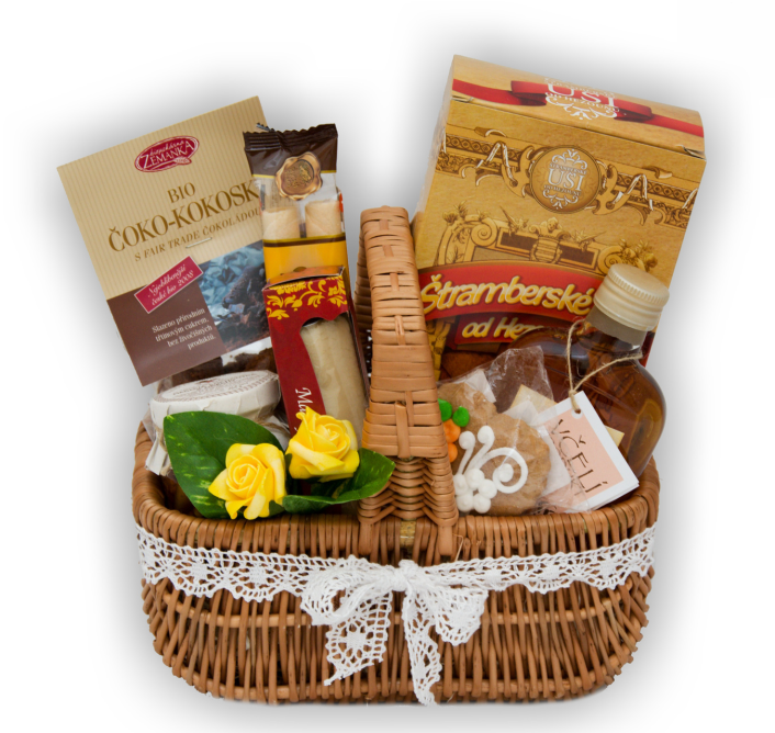 Sladký dárkový košíček