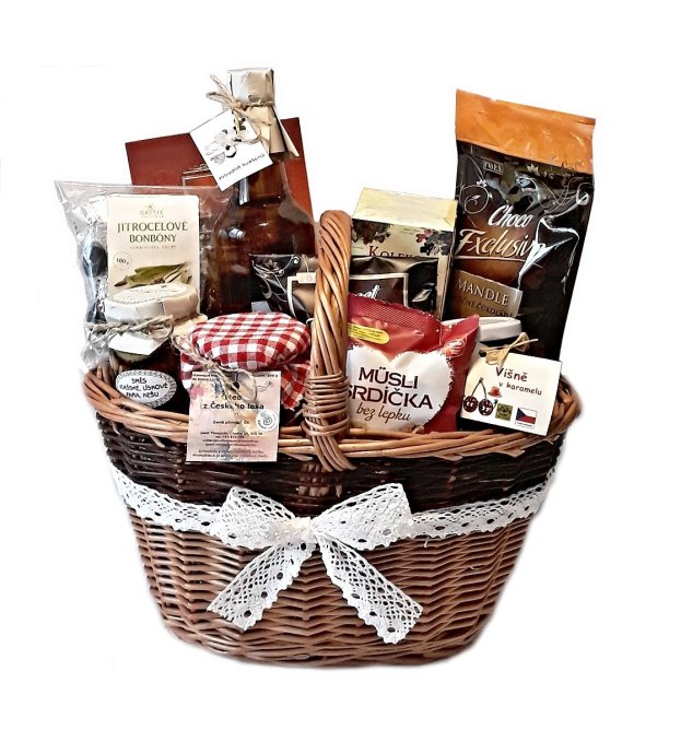 Sladký dárkový košík